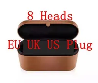 Les 8 nouveaux têtes coiffure Curler Rosepink Multi-fonction de coiffure de coiffure Iron de recul automatique pour les cheveux normaux EU / UK / US Fuchsia rose