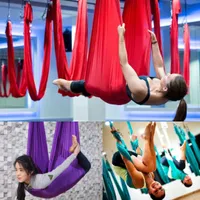 Nouvelle Elastic Voling Anti-Gravity Yoga Hammock Buandes Swing pour l'entraînement de yoga Construction corporelle Equipement de fitness 2.8m * 1M H1026