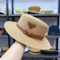 2021 Sommer Frauen Designer Eimer Hut Gestrickte große Designer Sun Hüte Für Reisen Hochwertiger Mode Lady Luxus Sunhats