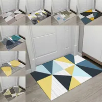 기하학적 카펫 인쇄 Doormat 거실 anti-slip 흡수성 목욕 매트 침실 주방 러그 환영 매트 전면 도어 카펫 용