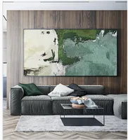 Modern simple abstract living room decorative paintings sofa background wall painting art oil painting atmospheric villa hanging