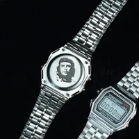 Wristwatches Vintage Zegar Wojskowy Niestandardowy Che Guevara Watch dla mężczyzn Prezent LED Reloj Relogio Digital