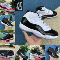 Air Jordan 11 retro jordans Nike 2021 Jubilee Pantone Bred 11 11s Chaussures de basketball Cool Grey Space Space Jam gamma Blue Pâques Concord 45 basse
