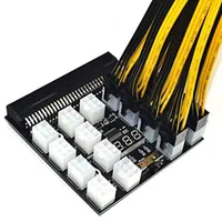 PCI-E 12/17 Pin Pin Adattatore Adattatore Server Fornitura Breakout Board per 1200 W 750W PSU GPU BTC Dinaing Computer Cables Connettori
