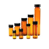 Lab Supplies 3ml To 50ml Amber Clear Glass Sample Bottles Brown Screw-mouth Essential Oil Bottle Vial Chemistry Glassware