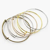 5 pcs barato atacado pulseiras de arame expansíveis pulseiras para as mulheres crianças 65mm diy jóias fazendo factio preço grande promoção q0719