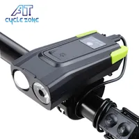 Bike Lights Cycle Zone T6 800 lumen 4000mAh Smart Induction Bicycle Front Light with Horn USB Lampada a LED ricaricabile