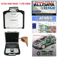 Auto-Diagnosewerkzeug CF-30 Toughbook neuester ALLDATA V10.53 und ATSG Soft-Ware 3 in 1 TB HDD Full Set auf CF30 4 GB Laptop