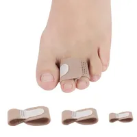 Tecido dedo do dedo alisador dedos do pé de luxo valgo corredor bandage toe separador cuidado cuidado unisex