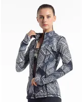Långärmad Tshirts Kvinnor Yoga Gym Kompression Tights Womens Sportkläder för Fitness Yoga Training Zipper Jacket