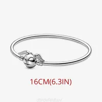 2022 New Arrival 925 Sterling Silver Golden Snitch Clasp Pocket Bangle Harry Charm Bracelets Wings Potter Vintage Retro Tone for Men and Women Brand Chain B82a