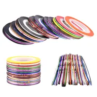 Nail Art Kits 30 Color Rainbow Striping Tape Line Sticker Set Styling Tool Decals DIY Tips Decoration Equipment