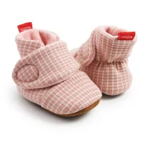Gdsdym 아기 부티 첫 번째 워커 따뜻한 유아 신생아 양말 신발 Prewalkers 겨울 신발 실내 슬리퍼