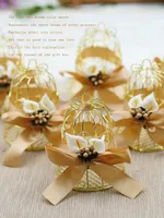 Gift Wrap 30 stks Bruiloft Candy Box Blik Birdcage Bell Tassen met Handgrepen Chocolade Gunst Dozen Verpakkingsfeestartikelen