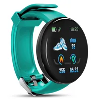 Orijinal D18 Akıllı Saatler Bilezik Su Geçirmez Kalp Hızı Kan Basıncı Renk Ekran Spor Izci Akıllı Bileklik Smartband IOS Android için Adım Programı