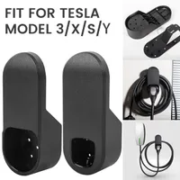 Car Charging Cable Holder Organizer Wall Mount Connector Adapter Auto Charger Bracket Car Accessories for Tesla Model 3 X S Y