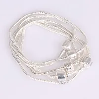 Chaînes Femmes Femme Girl Silver Bracelet Fit Design Original Design Perles Charms Bangliers bijoux bricolage pour