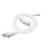 Cable de fuente de alimentación Adaptador de cable de extensión de EE. UU. 303 Encendido / apagado Interruptor EE. UU. Enchufe para tubo de bombilla LED en stock