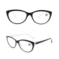Solglasögon kattögonläsning glasögon för kvinna Svart Kvinnors läsare Försäljning i hög kvalitet med påse och rengöringsduk Stor Frame1