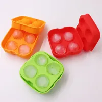 Silicone Ice Ball Mold Bar Vier Gat Cube Lade Party Whisky Cocktail Koud Drink Candy 1448 V2