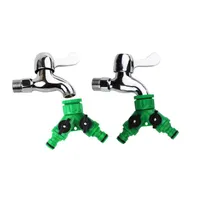 Watering Equipments Garden Irrigation System Tool Y Shape Tap Connector Hose Adapter Splitter Quick Coupling Drip