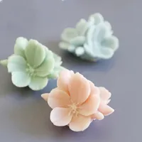 Narzędzia rzemieślnicze 3D Cherry Blossom Floss Candle Gips Forms Forms czekoladowy Deco sakura formy