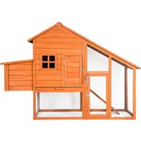 米国ストックトップマックスペットウサギハッチ家の装飾小動物のための木造住宅チキンコープ（ブラックフライデーのためのプロモーション、価格は44まで続く