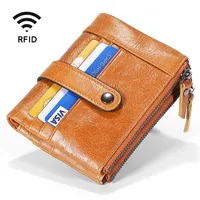 оптом кожаные передние карманные деньги клип кошелек RFID блокировка сильных магнитных кошельки ультратонкий ID случай
