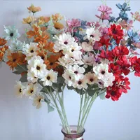 Decorative Flowers & Wreaths 11Pcs Fake Dahlia (5 Stemss/piece) 35.04&quot; Length Simulation Flat Chrysanthemum For Wedding Home Artificial