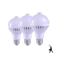 Birnen intelligente LED-Birne PIR-Bewegungssensor-Lampe E27 Infrarotkörper 3W 5W 7W 9W 12W 15W 20W 220V Licht für Zuhause