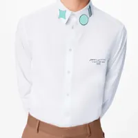 UPCYCLED REGULAR SHIRT Mens Designer Shirts Brand Clothing Men Long Sleeve Dress Shirt Hip Hop Style High Quality Cotton Tops 1019