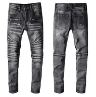 Designer di tendenze maschili jeans Fashion Fashion Fashion Assangued Biker Denim per uomini Design Jeans Hip Hop Women Jogger Pants