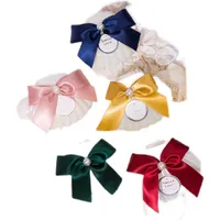 Geschenk Wrap 10 stücke Weiße Perlenschalen Form Candy Box mit Band Bogen Hochzeitsbevorzugung Baby Shower Party Schokolade Verpackung Boxen