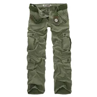 Męskie spodnie Calças Cargo Camufladas Masculinas, Militares, 7 rdzeni, Frehe Grátis