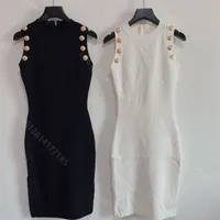 2021ss Tasarımcı Yün Örgü Kazak Elbise Kadın Rahat Hoodies Kazak Metal Düğmeler Midi Elbiseler Gömlek Uzun Kollu High-end Marka Logo Tasarım Giyim Bayan B1