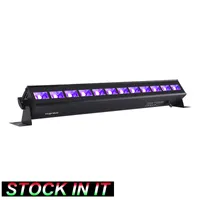 BT Stok 12 LED Siyah Işık 36 W UV Bar Blacklight Karanlık Parti Glow Parti Malzemeleri Fikstür Noel Doğum Günü için Düğün Sahne Aydınlatma Vücut Boya