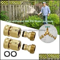 散水用品パティオ、芝生の家庭用庭の加水装置の庭のホースコネクタ真鍮水クイックコネクト継手ねじ付きタップツールDR