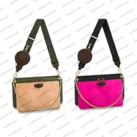 M58980 M58977 MAXI ACCESSOIRES women Designer bag genuine calf leather Coin Purse clutch crossbody handbag shoulerbag