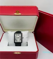 Mode Herren Frau Uhren Unisex Casual Armbanduhr 2 Größe Römische Ziffern Tank Design Multi Farbe Optional