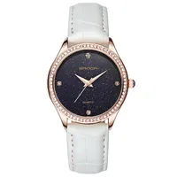 손목 시계 유명한 톱 Sanda P214 방수 레이디 시계 2021 학생 패션 다이아몬드 스타 쿼츠 여성 여자