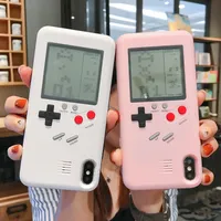 Phone Game Console Color Display Shockproof Video Silicone Cases For iPhone 11 12 pro max 8 7 plus x xs