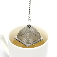 Piramide thee infuser roestvrij staal losse theepot blad zeef draagbare kruiden filter tool gouden zilveren keuken accessoires BH5845 TYJ