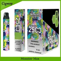 Monster Max 2500 puff electronic cigarette disposable pen with fashion design and big capacity pod kit 10 colors VS Bar Plus