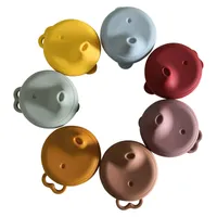Siliconen Spill-Proof Cup Cover voor Baby BPA Gratis Sippy Cup Safe Mok Deksel Stro Cover Anti-choke