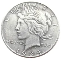 US 1934-P-S-D Peace Dollar Craft Plateado Copia Copia Monedas Metal Dies Fabricación Fábrica Price