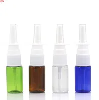 10 ml vazio plástico Bomba Nasal Spray Bottle Nose Nariz Amostra Perfume LX1111Bood Qty