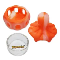 Waxmeisje Retail Octopus Shaped Silicone Glass DAB Kom Roken Accessoires Wax Jar Six Colors met een geschenkdoos Pakketschip van CA Local Warehouse