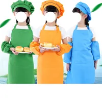 Детские передние карманные нагрудник фартук малыш мальчики девочек кухня ребенка ремесло детей роспись кулинария ребенка Pinafore