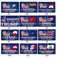 DHL Voté por la bandera de Donald Trump 90x150cm Flagal de la campaña de elecciones Presidente Elecciones presidenciales Banner Flags 3x5f al por mayor