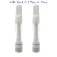 Vape Cartridges Vapes Pen Painting Pełne ceramiczne wózki Gruby Atomizer Oil Zasiściowy Stock 1ml 0.5ml Ceramic-Cewka Jednorazowa E Papierosowy Urządzenie Vaping Starter-Zestaw